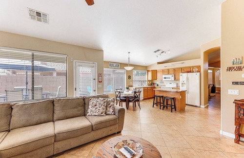 Maricopa Maison | Sunny Maricopa Getaway w/ Private Pool + Fire Pit!