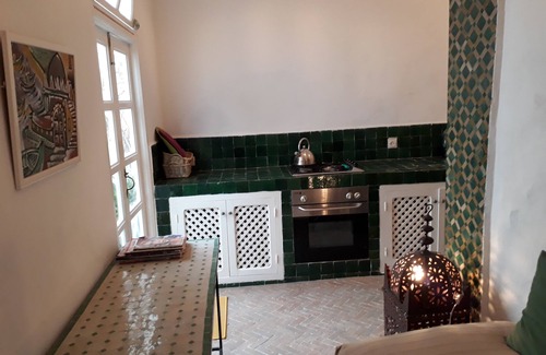 Medina Maison | Patio froid couvert de la maison ensoleillée de la médina - 2-4 personnes