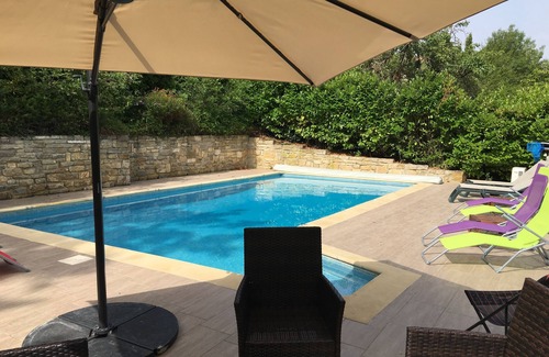 Roquetaillade Villa | Superbe villa 4 ch climatisées avec gd piscine privée plein sud sans vis-à-vis