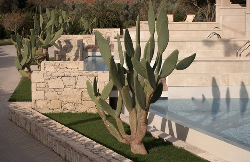 Agia Galini Villa | Superb Agios Vasilios Suite | Lolopechka Suite | 1 Bedroom | Min. Children Age: 13 Years | Private Furnished Balcony or Terrace with Garden and Mountain View | Spacious Shared Furnished Sun Terrace | Shared Outdoor Pool | Shared Hot Tub | Agia Galini