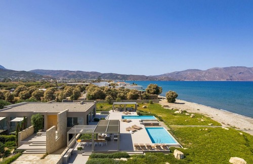 Korfalonas Villa | Superb Kissamos Villa | Villa Poseidon’s Cove | Beach Front | 8 Bedrooms | Breathtaking Sea Views | Private Outdoor Pool | Private Furnished Terrace | Peaceful Outdoor Ambiance | Prime Location