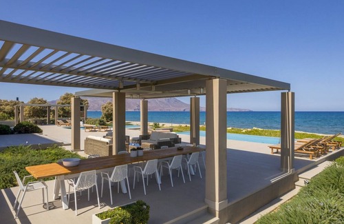Korfalonas Villa | Superb Kissamos Villa | Villa Poseidon’s Cove | Beach Front | 8 Bedrooms | Breathtaking Sea Views | Private Outdoor Pool | Private Furnished Terrace | Peaceful Outdoor Ambiance | Prime Location