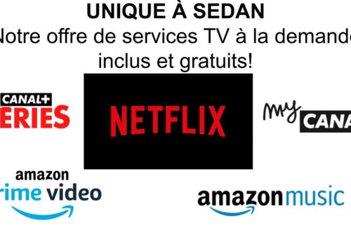 Sedan Appartement | Superbe appartement face au Château - 2 chambres - Netflix/Canal+