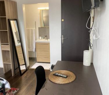 Vandoeuvre-les-Nancy Appartement | Superbe Chambre parentale avec salle de bains privée et WC privés, wifi, cuisine
