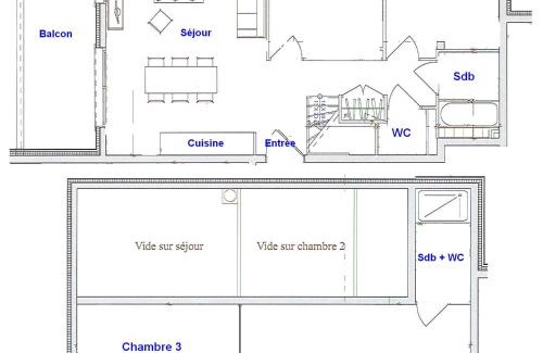Bisanne 1500 Appartement | Superbe Duplex 4 pièces avec garage, 2 salles de bains, proche télécabine, WiFi - FR-1-293-89