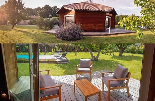Port-de-Lanne Maison | Superbe Maison Ossature Bois avec Piscine au Calme