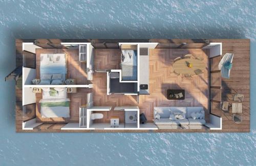 Oud Ade Location De Bateaux | Surla houseboat "Nevel" Kagerplassen with tender