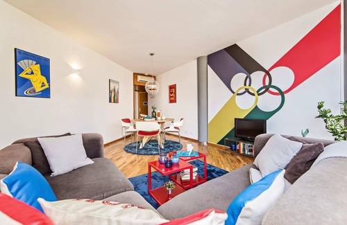 La Vila Olimpica del Poblenou Appartement | Bogatell Beach - Deux Chambres Appartement, Couchages 4