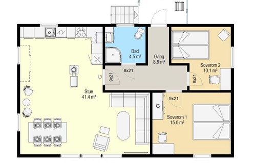 Vestvagøy Appartement | T-R Huset i Hellosan