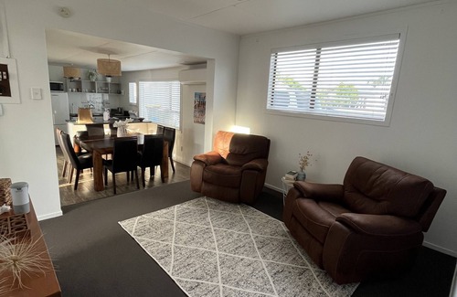 Papamoa Beach Maison | T Two Salty Shack - right across from the beach!