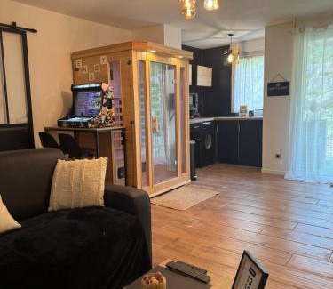 Tournefeuille Appartement | T2, Balneo, sauna, lit rond, jeux arcades, parking