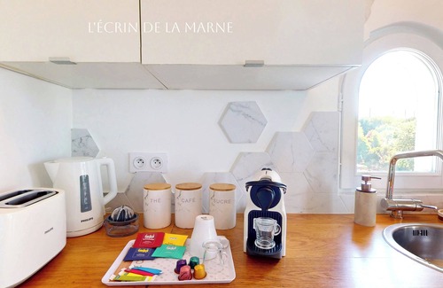 Le Port sous la Lune Appartement | T3 apartment overlooking the Marne in Nogent sur Marne near Paris & Disney
