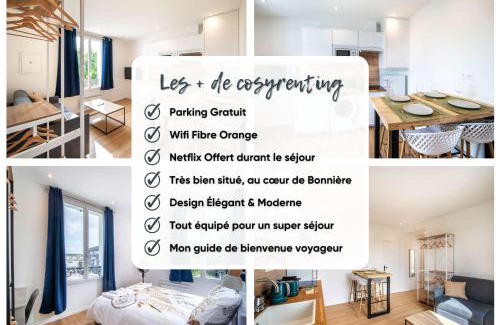Bonnieres-sur-Seine Appartement | TAJ MAHAL - Self Checkin Automatique - Netflix - 15 Min de Giverny