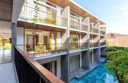 An Hai Đong Hôtel | Studio de luxe Tam House avec piscine, cuisine et petit-déjeuner