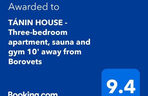 Samokov Appartement | TÁNIN HOUSE - Three-bedroom apartment, sauna and gym 10' away from Borovets