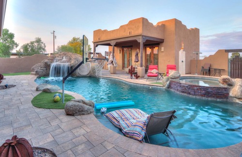 Maricopa Maison | TCR Casita- Private Desert Oasis with Tropical Backyard on 3.5 Acre