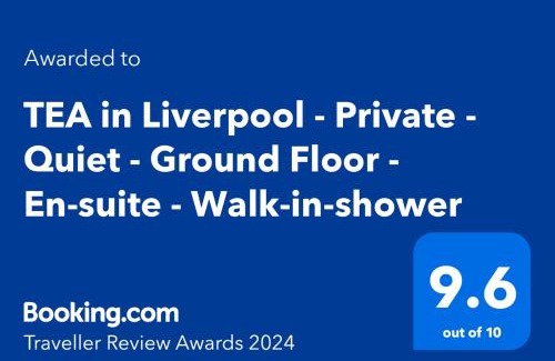 Crosby Maison | TEA in Liverpool - Private - Quiet - Ground Floor - En-suite - Walk-in-shower