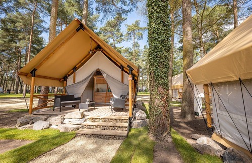Zutendaal Maison | Tienda lodge con baño, Maastricht a 16 km.