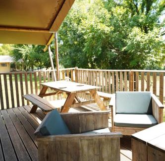 Castillon-Debats Autre | Tente Safari Eco Lodge 6 Personnes
