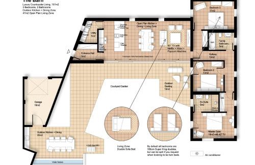 Kelmarsh Maison | The Barn : Luxury Indoor/Outdoor Countryside Bliss