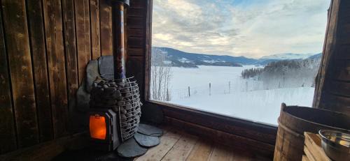 Vestre Slidre Appartement | The blue room at Vevstogo - cosy with a mesmerizing view, sauna and eco living in an old school house