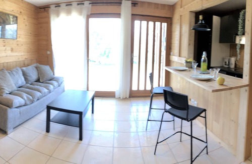 Navette Appartement | The little shuttle with a view of the mountains