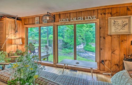 Mill River Maison | The Mill River Cabin with Fireplace and River View!