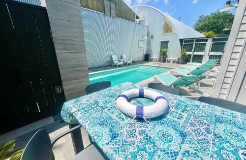 Bywater Maison | The Moon Quonset Hut Vacation Rental Heated & Chilled Pool