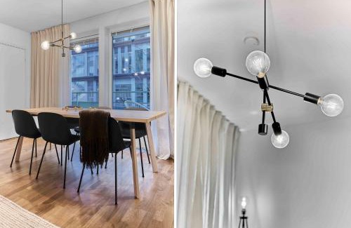 Solna Appartement | The Pink Patio - Cozy Modern Private Apartment