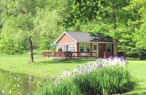 Austinburg Cabine | The Pond Cottage at Rustic River Retreats-escapade tranquille et isolée dans la région viticole