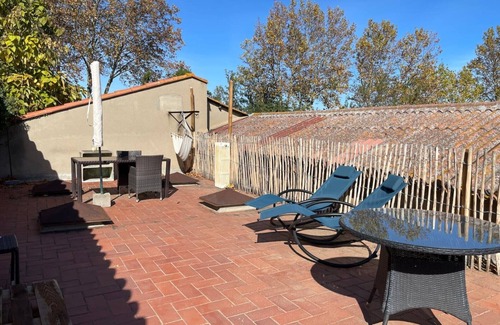 Saint-Esteve Appartement | The studio with its large, unoverlooked terrace, in a quiet location with private parking