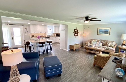 Gloucester Maison | The Yellowfin Inn- Down East Vacation Home with Sound Side Views