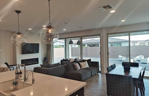 Queen Creek Maison | Third bedroom has a fun loft bed with a projector for a TV!