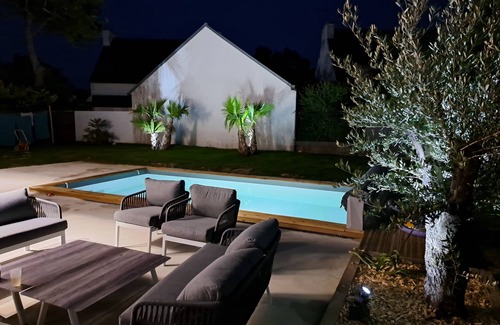 Beg-Meil Maison | TI TEVENN, piscine chauffée, à 300m des plages et commerces