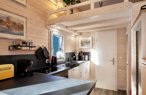 Caputh Maison | Petite maison 'Tiny House Nr 3' avec terrasse privée, Wi-Fi et climatisation