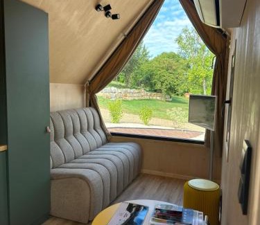 Vesoul Agglomeration Cabine | Tiny House Mon Cabanon grand jardin terrasse climatisation