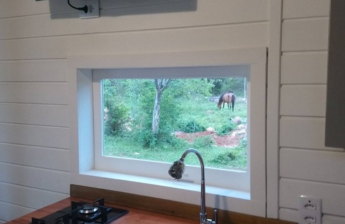 Praia Grande Cabine | Tiny House Morning Gloring - spectacular view