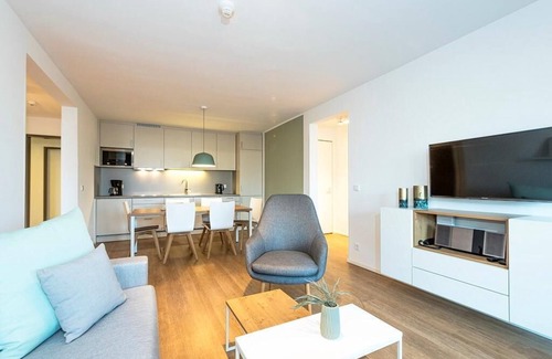 Langeoog Appartement | Top Apartment in Strandnähe mit Loggia, Strandkorb, Zwei Bädern & Sauna im Haus!