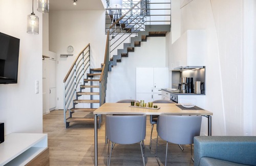 Wismar Appartement | Top-apartment mit Galerieschlafzimmer, Dachterrasse und Einmaligem Hafenausblick