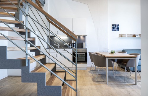 Wismar Appartement | Top-apartment mit Galerieschlafzimmer, Dachterrasse und Einmaligem Hafenausblick