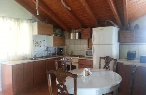 Vouvopotamos Chalet De Ski | Appartement au dernier étage, à 5 'de Acheron Springs. 3chambre 45m2. terrasse face