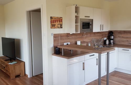 Altefaehr Appartement | Top appartement sur Rügen avec vue sur l'eau et de superbes vues sur Stralsund.