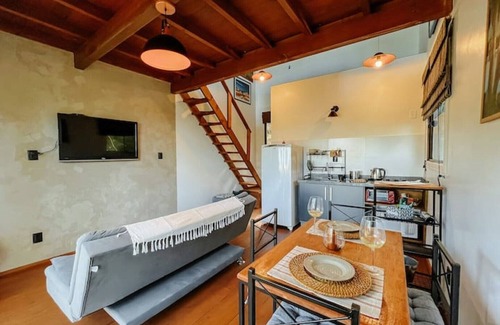 Garopaba Maison | Tourmaline studio, views of the sea, dunes and lagoon.