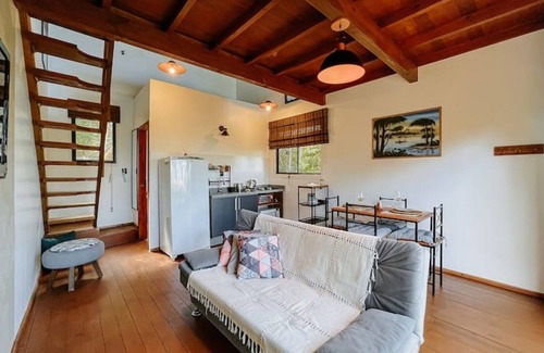 Garopaba Maison | Tourmaline studio, views of the sea, dunes and lagoon.