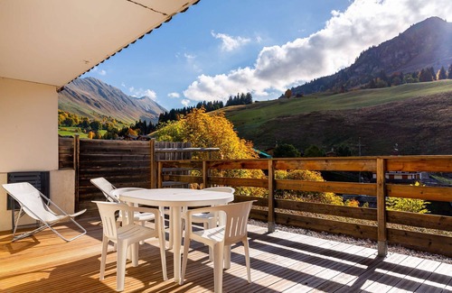 Le Grand-Bornand Appartement | Très belle terrasse face aux pistes pour cet appartement