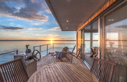 Uecker-Randow Location De Bateaux | TraumHaff Péniche rêveuse La Pèniche II, design baltique avec sauna