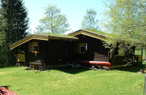 Gunnarskog Maison | Traumhaftes Blockhaus Nahe Fredros im Värmland, Schweden mit Boot am See