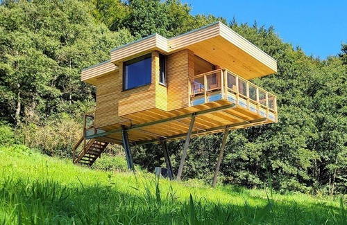 Solling Appartement | Tree house Ahletal, living/bedroom - Baumhaushotel Solling