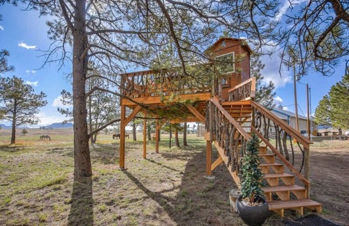 Larkspur Cabine | Treehouse Mountain Views Unique Ranch Experience