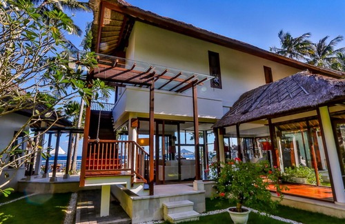 Candi Dasa Villa | Tropical Style contemporain 4 chambres Villa Ocean View, Candidasa;